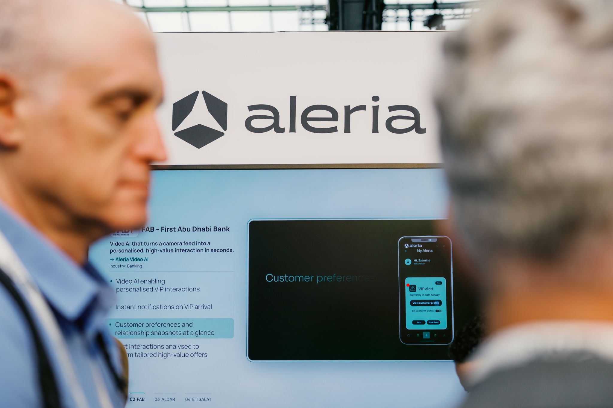 Aleria booth display of video AI at NVIDIA GTC Berlin 2026